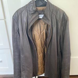 Marc New York Men’s Brown Leather Jacket